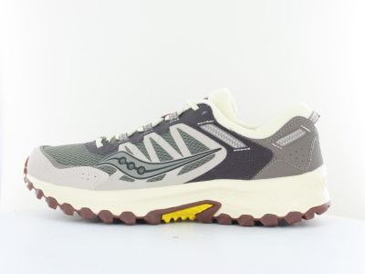 Saucony Grid peak vert beige marron