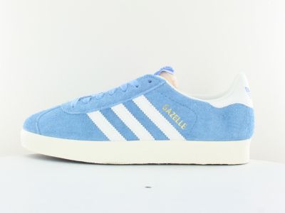Adidas Gazelle bleu ciel beige or