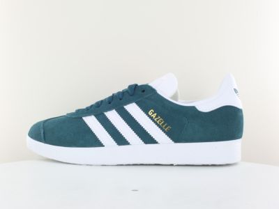 Adidas Gazelle vert canard blanc or
