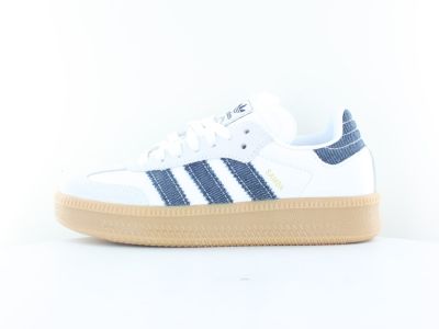 Adidas Samba xlg blanc bleu denim