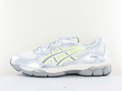 Asics Gel nyc x EMMI beige argent jaune fluo