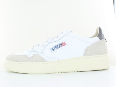 Autry Medalist suede blanc beige gris