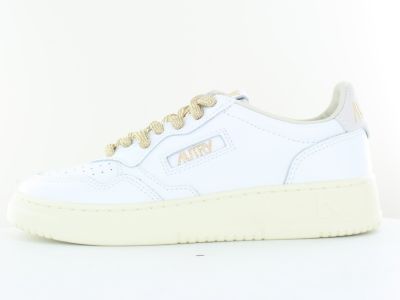 Autry Medalist bicolore blanc or beige