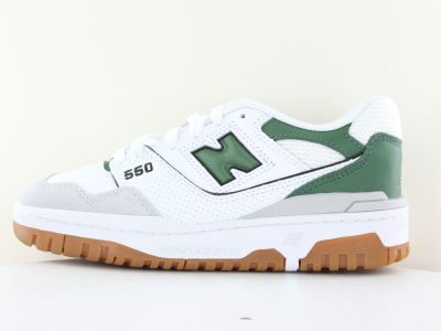New Balance 550 blanc vert gomme