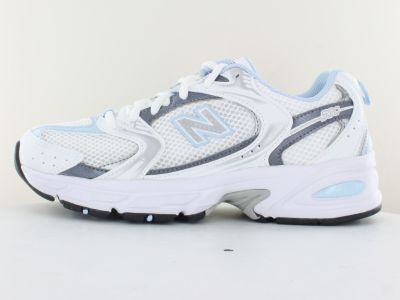 New Balance 530 blanc bleu ciel gris