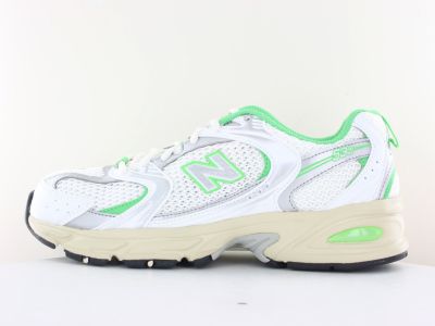 New Balance 530 blanc vert fluo