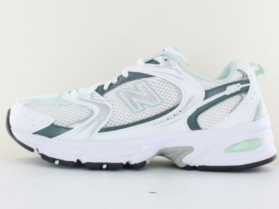 New Balance 530 blanc vert argent