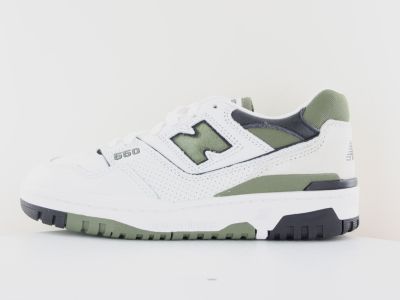 New Balance 550 blanc olive noir