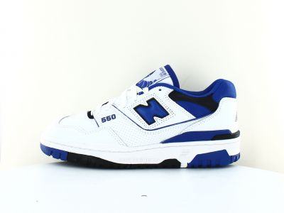 New Balance 550 blanc bleu royal noir