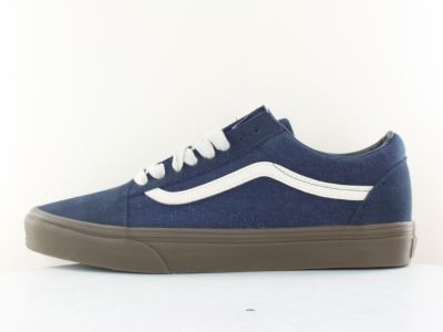 Vans Old skool bleu marine blanc gomme