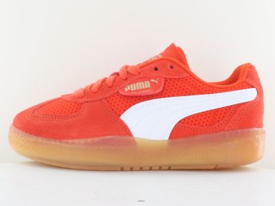 Puma Palermo moda vintage orange gomme