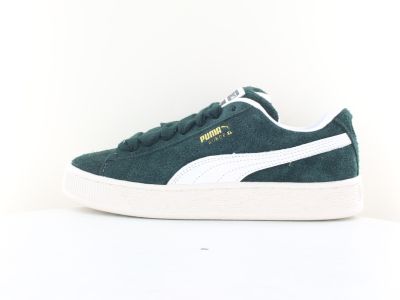 Puma Suede xl hairy vert blanc