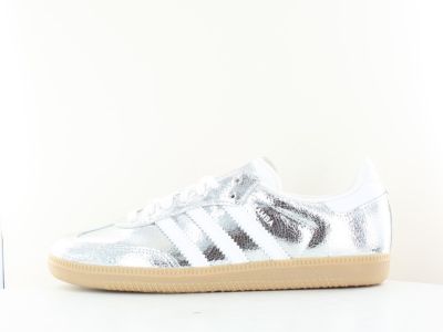 Adidas Samba og argent blanc gomme