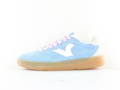 Victoria Smach bleu ciel beige rose