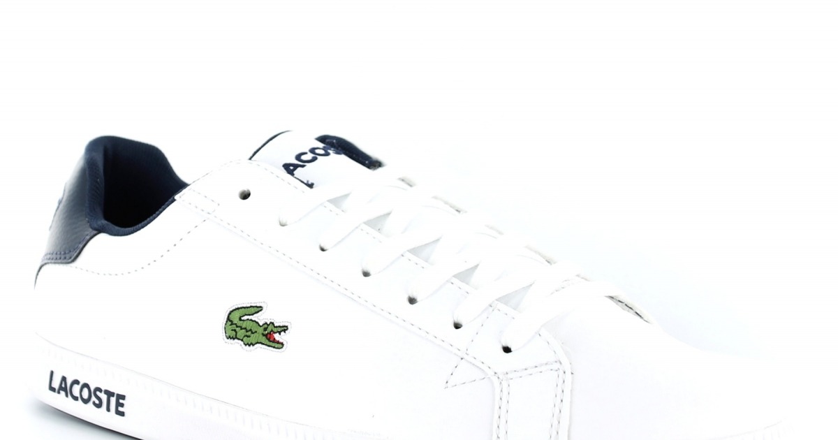 Lacoste Graduate lcr3 spm BLANC BLEU MARINE