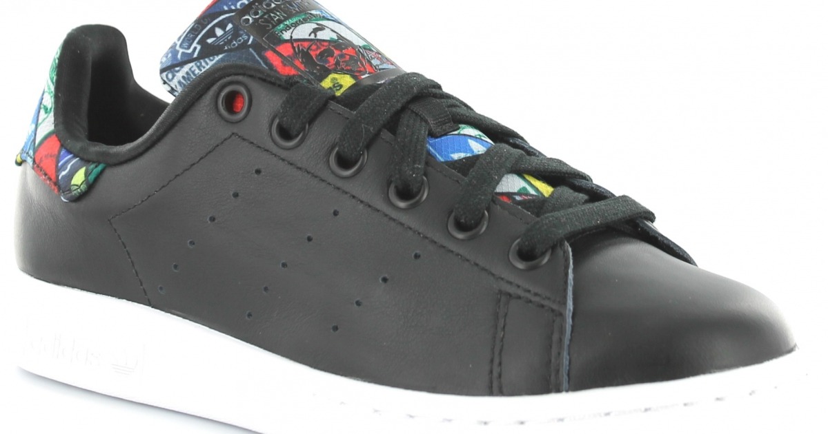 Adidas Stan Smith special NOIR MULTICOLOR