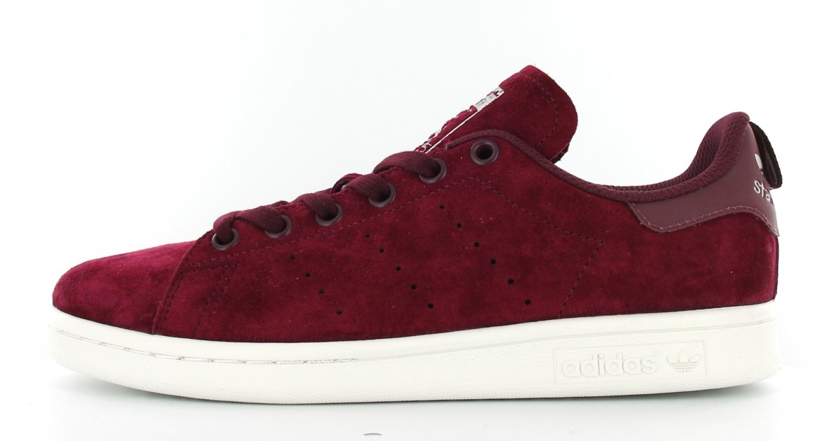 Adidas Stan Smith Suede Bordeaux blanc S80028