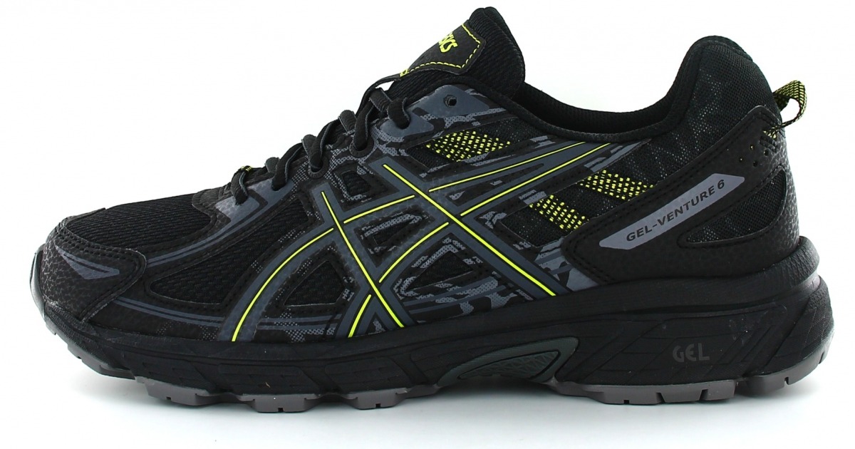 asics noir jaune fluo