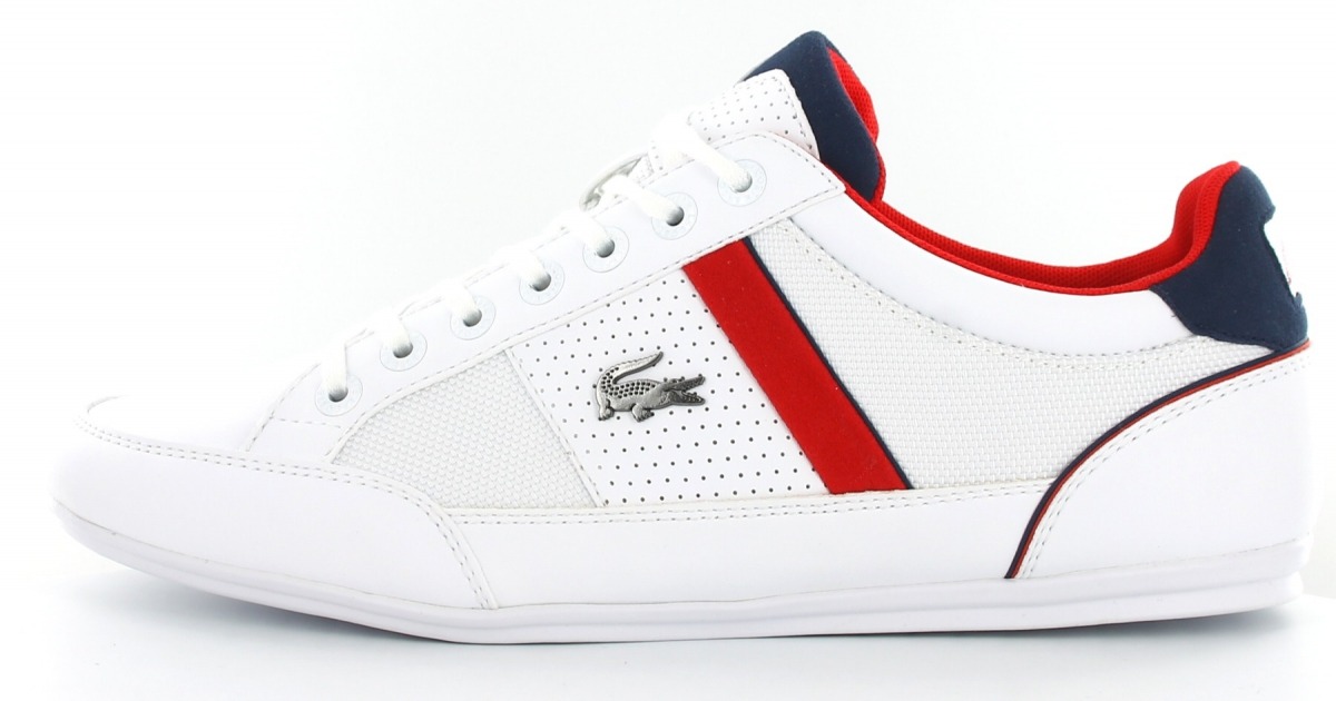 Basket lacoste homme bleu blanc rouge 2025