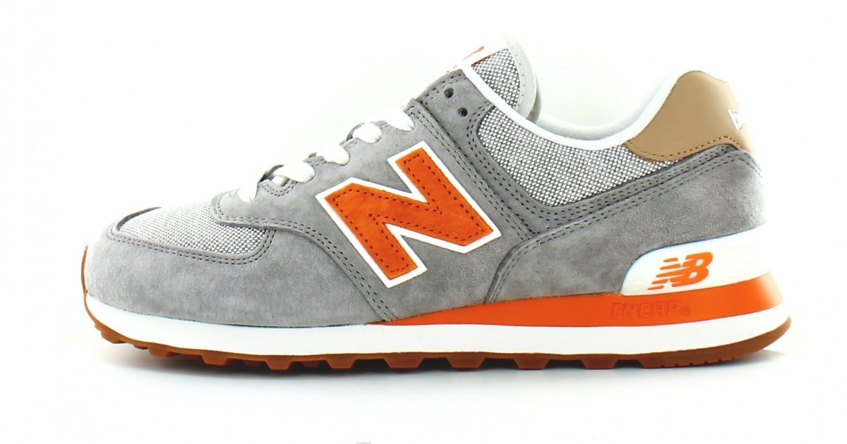 New Balance 574 classic Gris orange beige New Balance 574 classic Gris orange beige