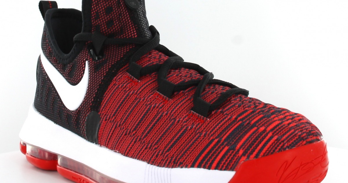 Nike Kd 9 Gs University red Rouge blanc