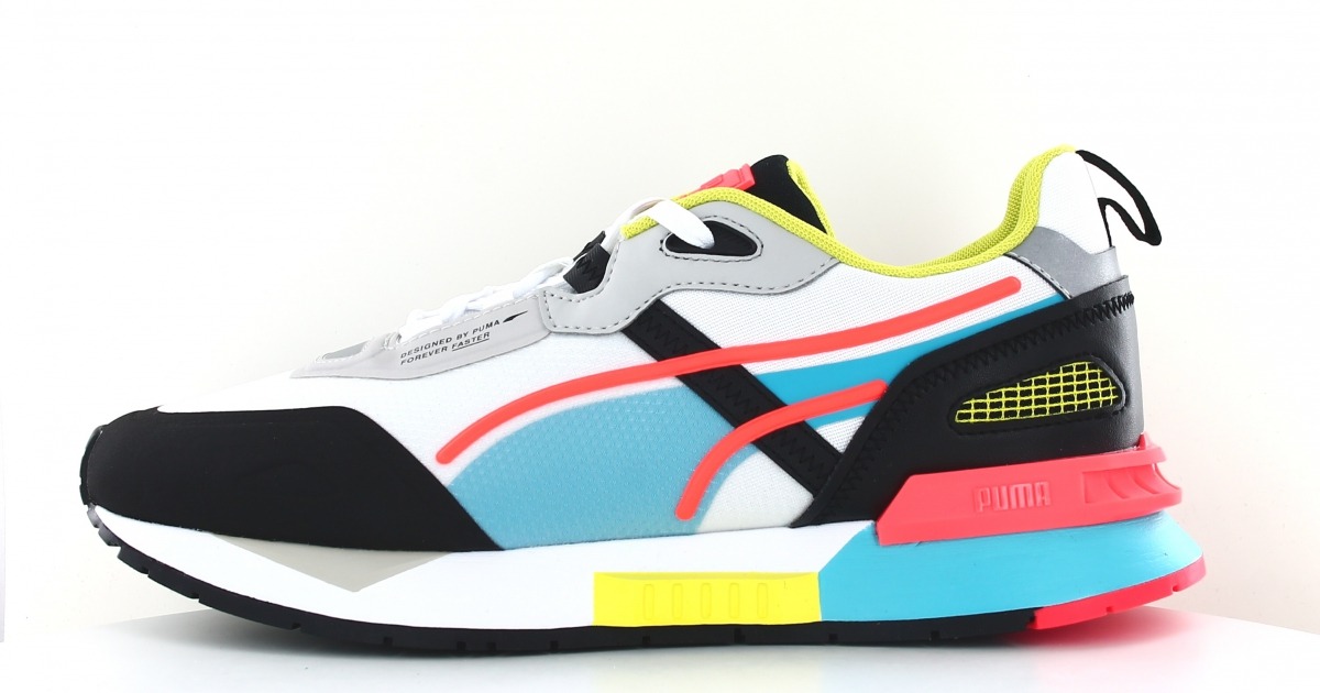 puma bleu et vert fluo