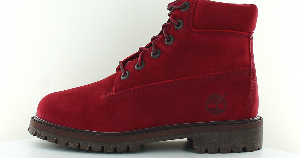 timberland rouge et noir