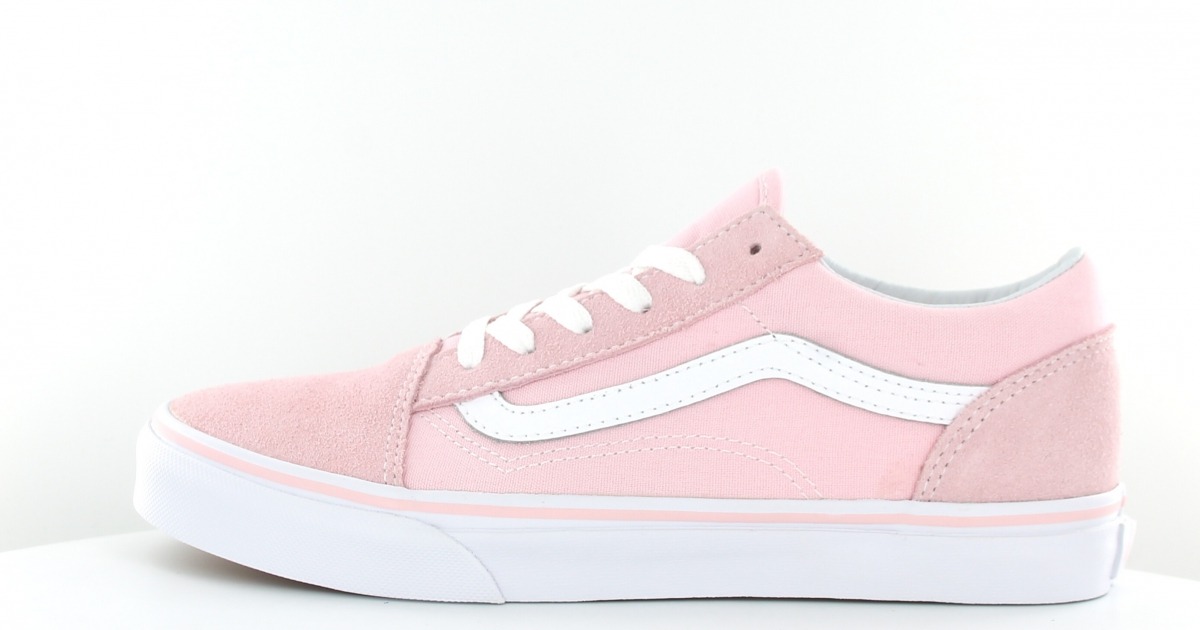 vans rose blanche