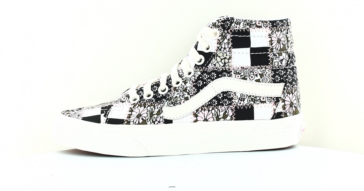 vans noir carreau