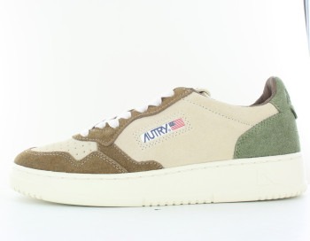  Medalist tricolor en daim beige marron