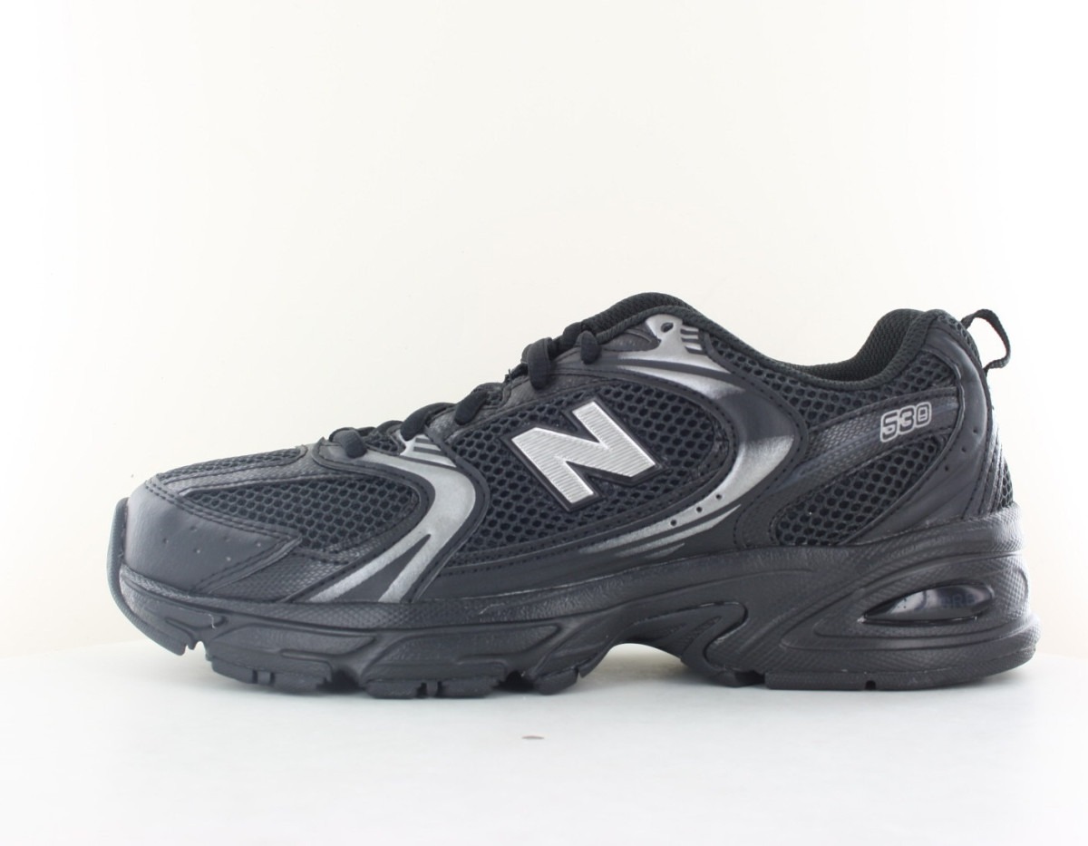 New Balance 530 noir blanc argent