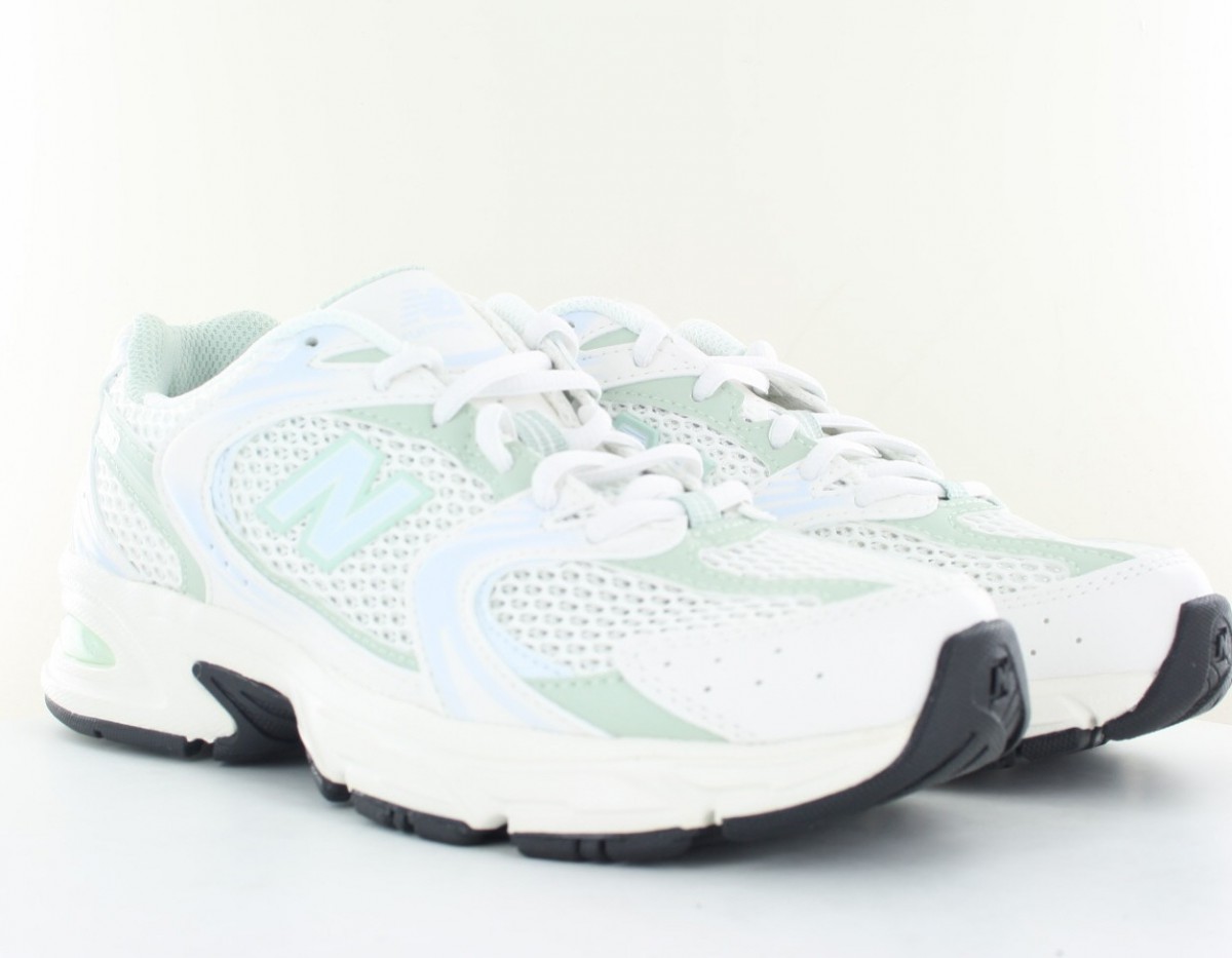 New Balance 530 femme beige vert bleu ciel