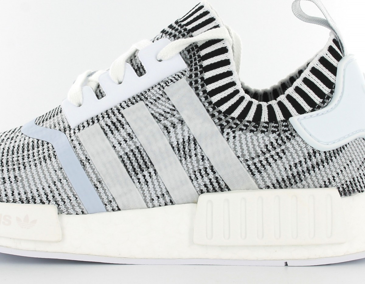 Adidas NMD_R1 Primeknit White-Black