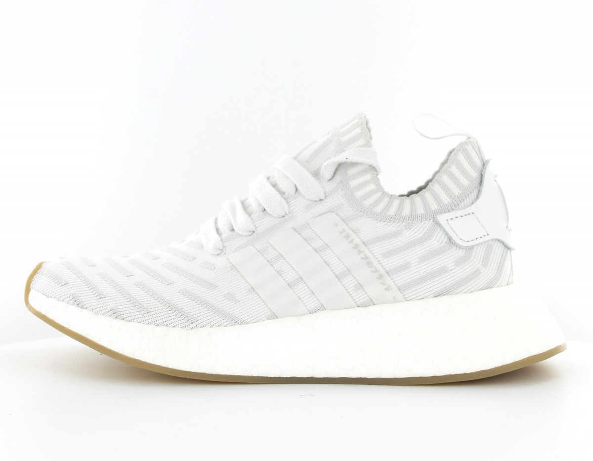 Adidas NMD_R2 Primeknit Women Footwear White-Shock Pink