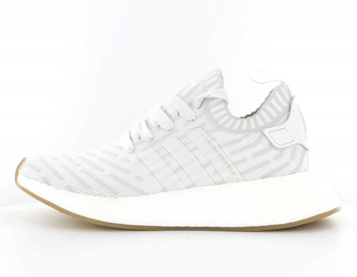 Adidas NMD_R2 Primeknit Women Footwear White-Shock Pink