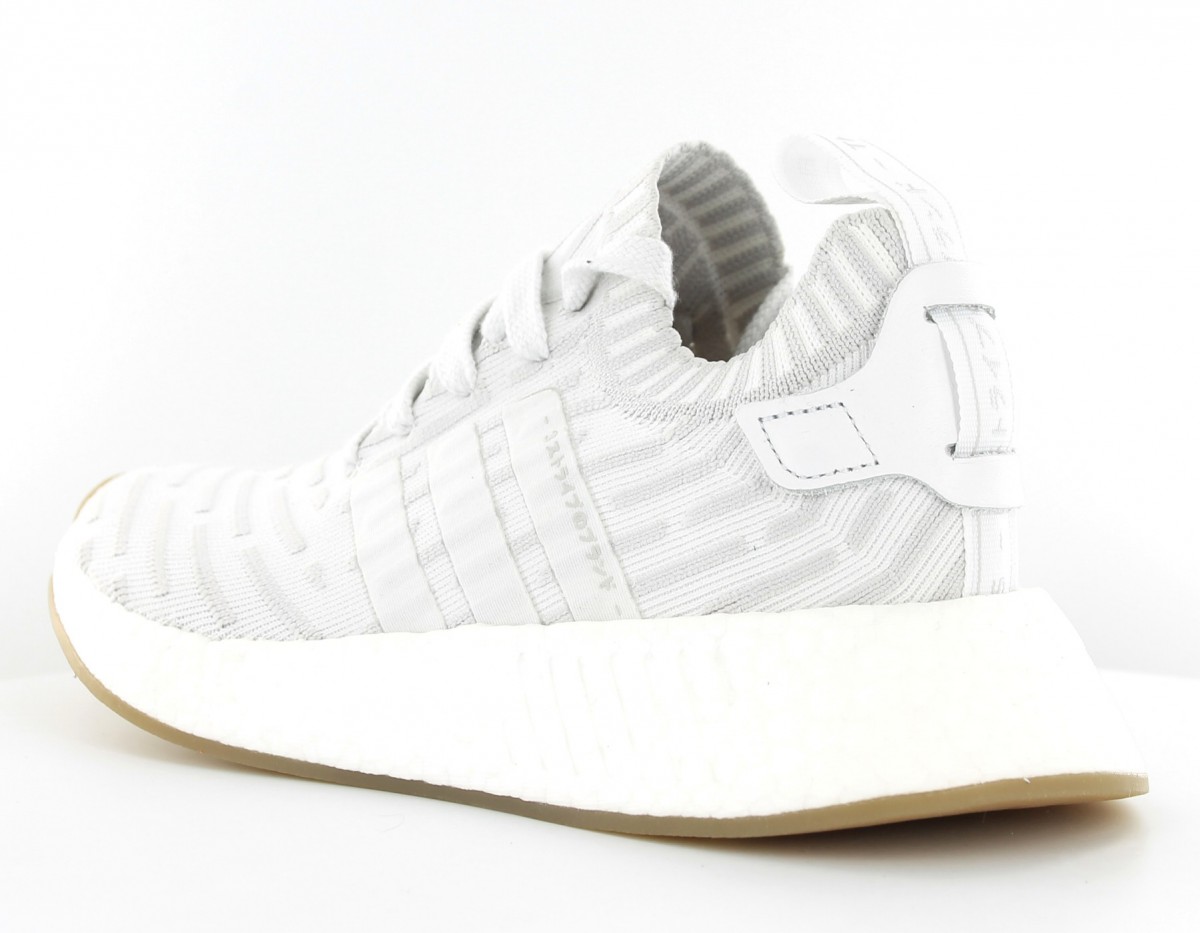 Adidas NMD_R2 Primeknit Women Footwear White-Shock Pink