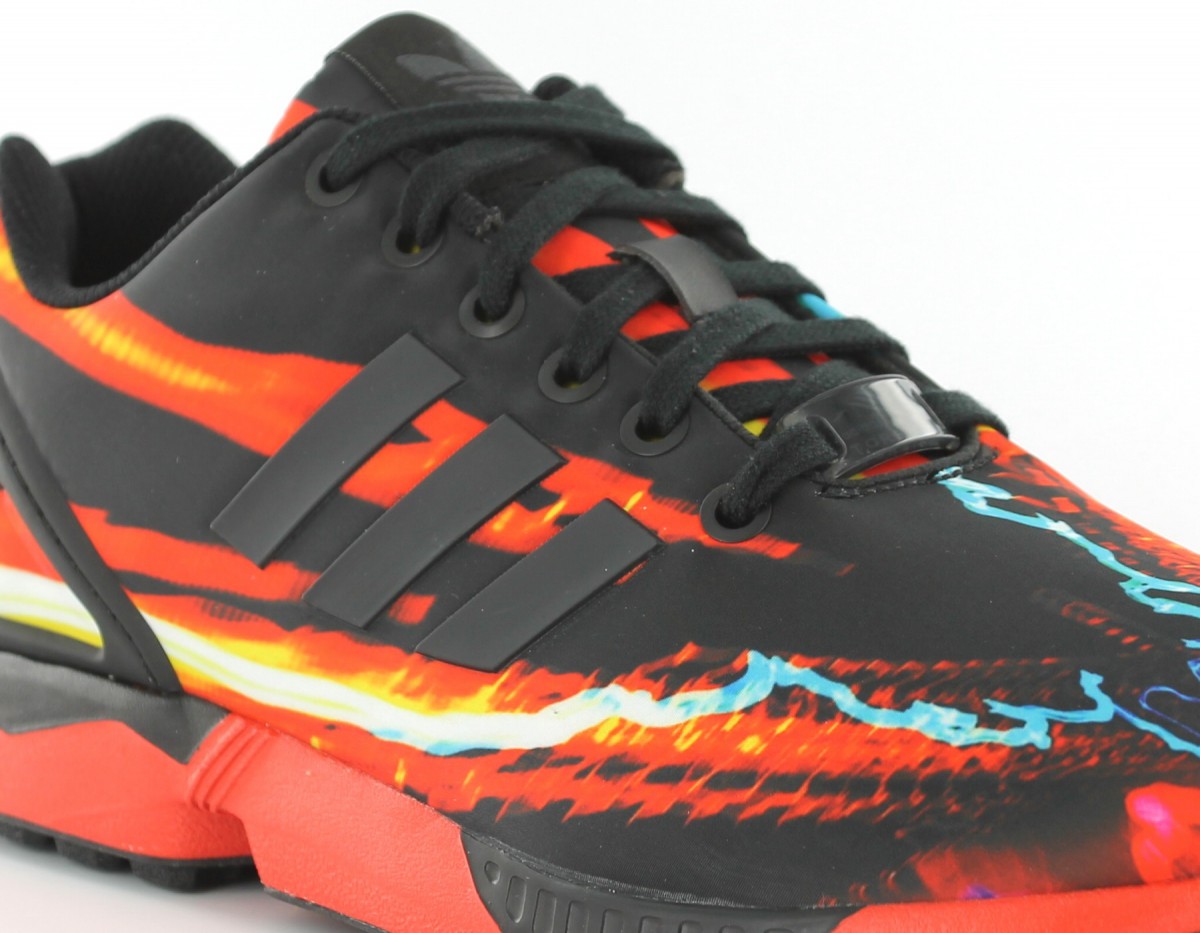 Adidas ZX Flux Print NOIR/NOIR/ROUGE