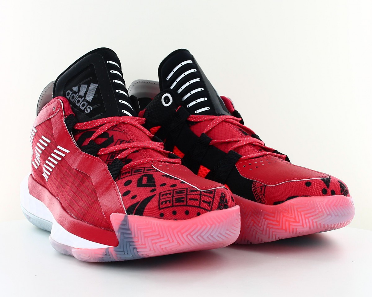 Adidas Dame 6 gca rouge blanc noir