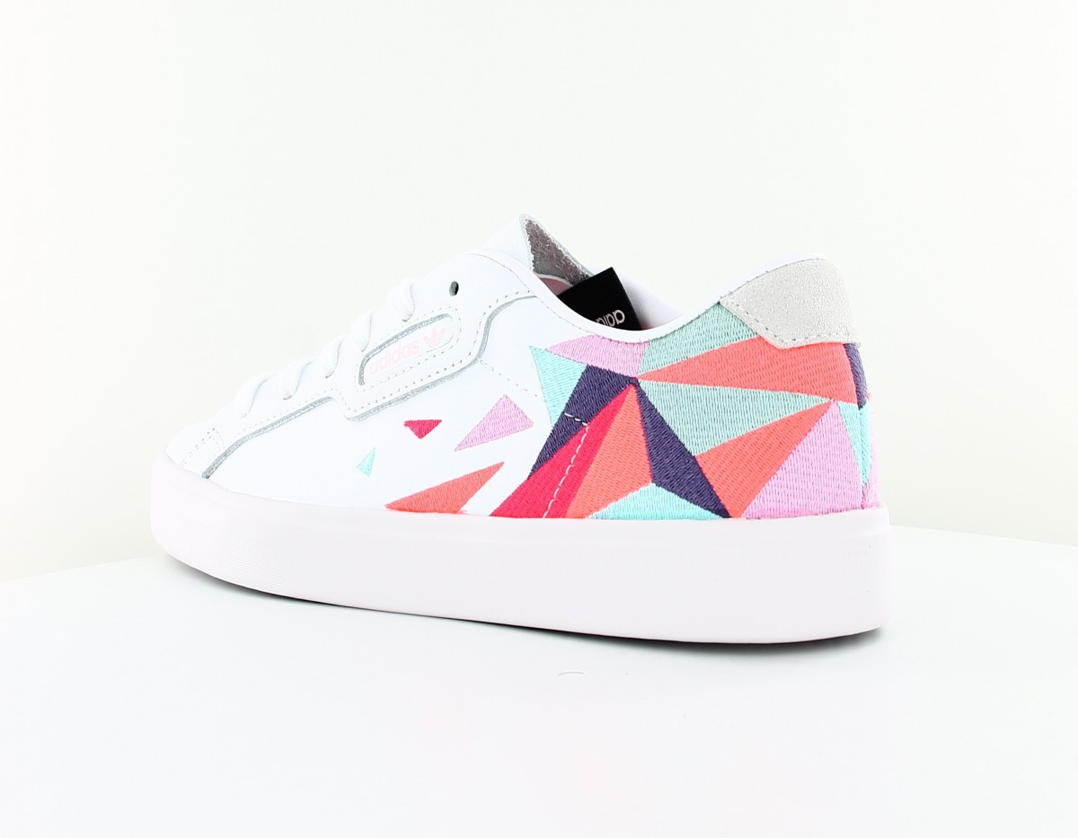 Adidas Sleek blanc multicolor