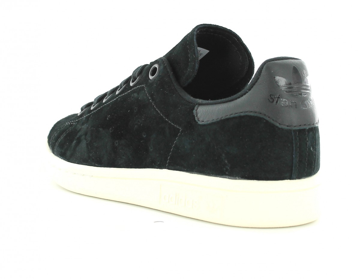 Adidas Stan Smith Suede Noir-Noir-Beige