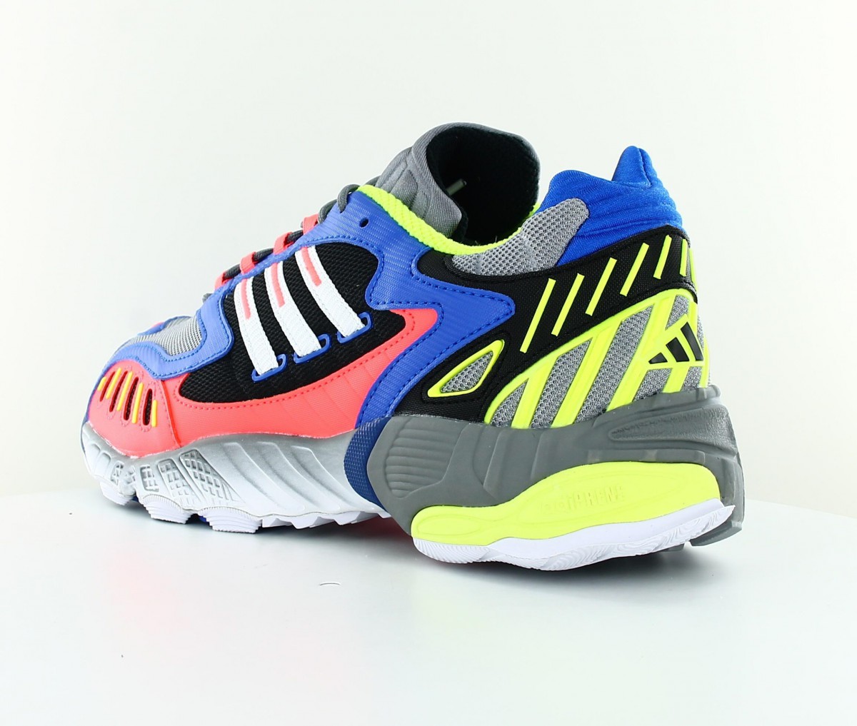 Adidas Torsion gris bleu orange vert