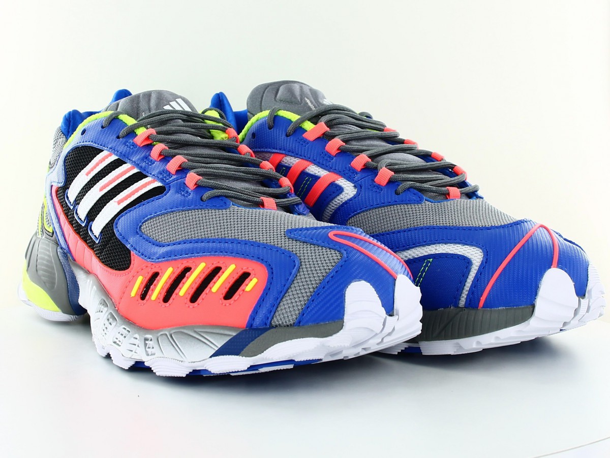 Adidas Torsion gris bleu orange vert