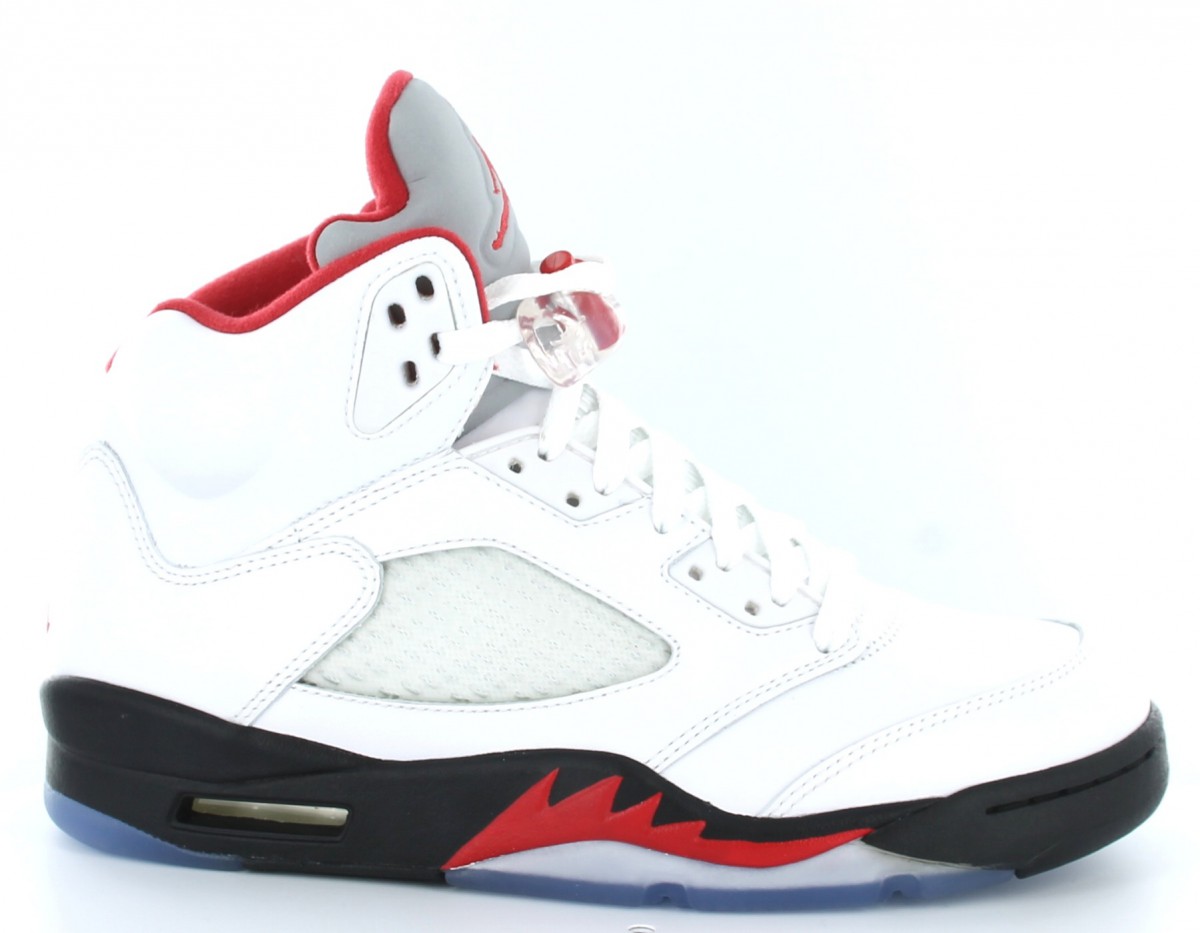 Jordan Air Jordan V (5) Fire Red BLANC/NOIR/ROUGE