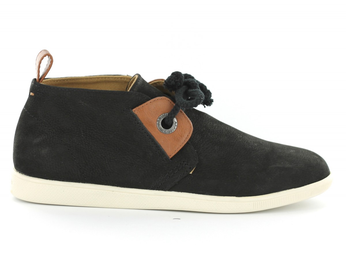 Armistice Stone 1 Mid cuir NOIR