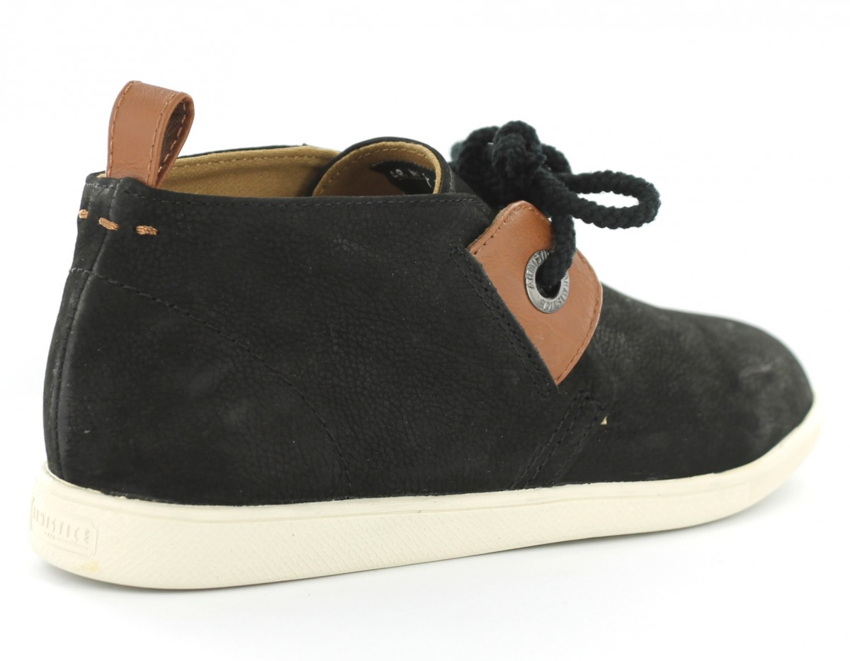 Armistice Stone 1 Mid cuir NOIR