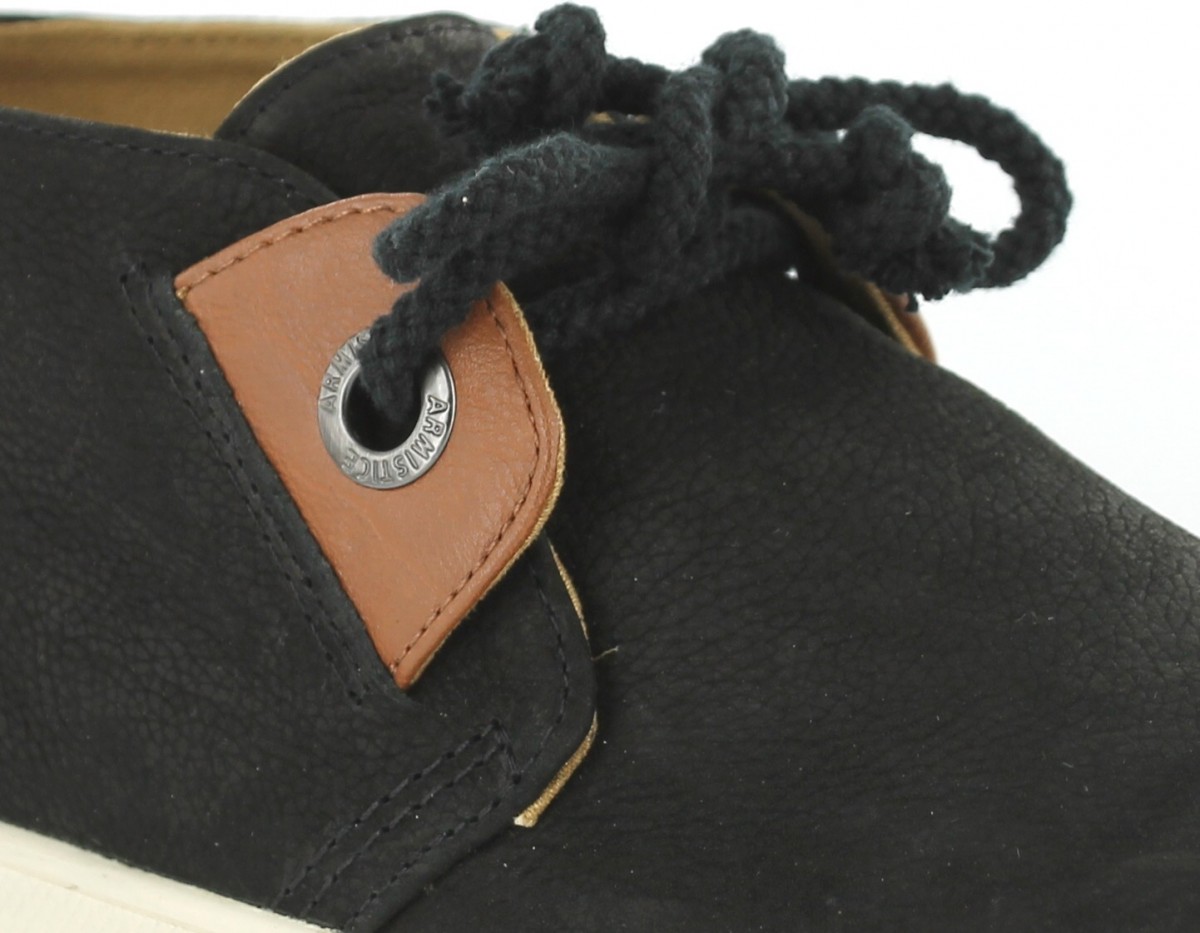 Armistice Stone 1 Mid cuir NOIR