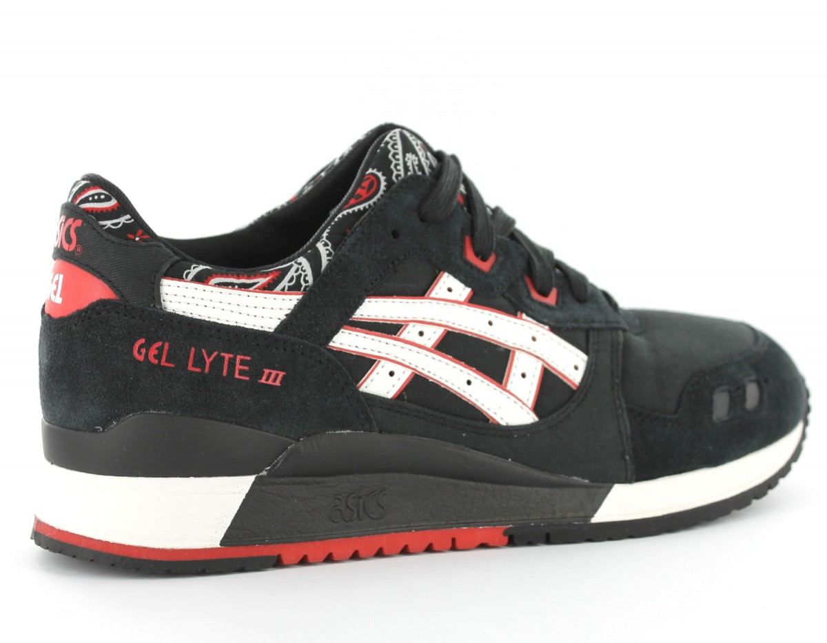 Asics Gel Lyte 3 bandana NOIR/ROUGE