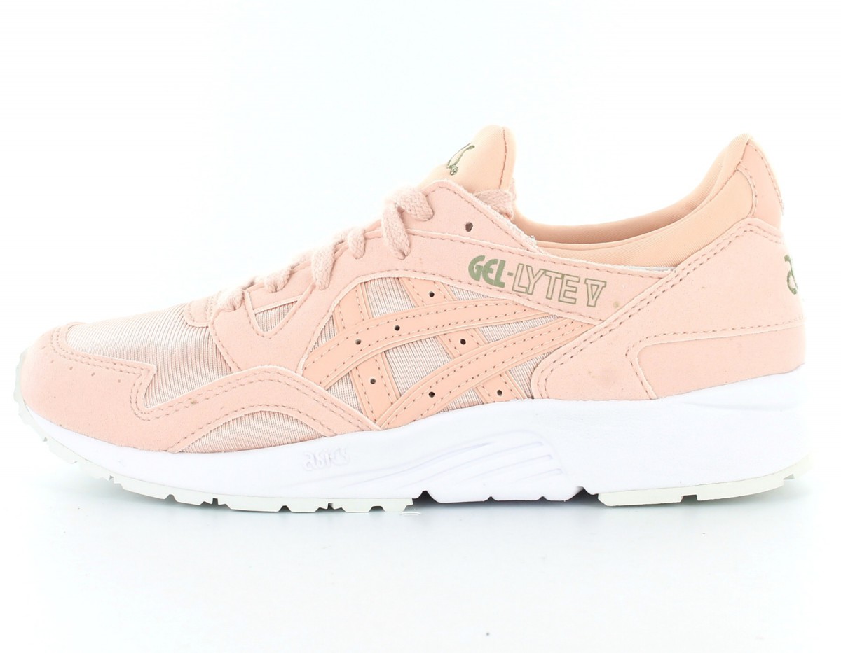 Asics Gel Lyte V gs Rose-Blanc