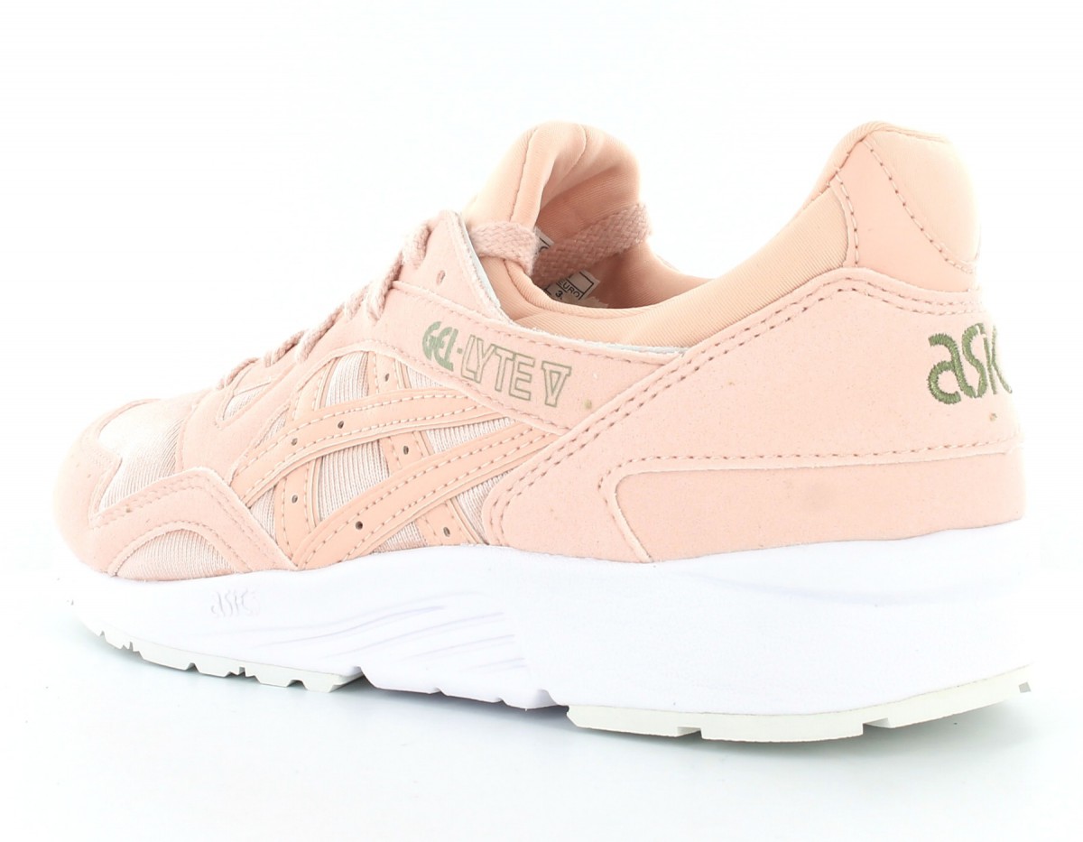asics blanche et rose