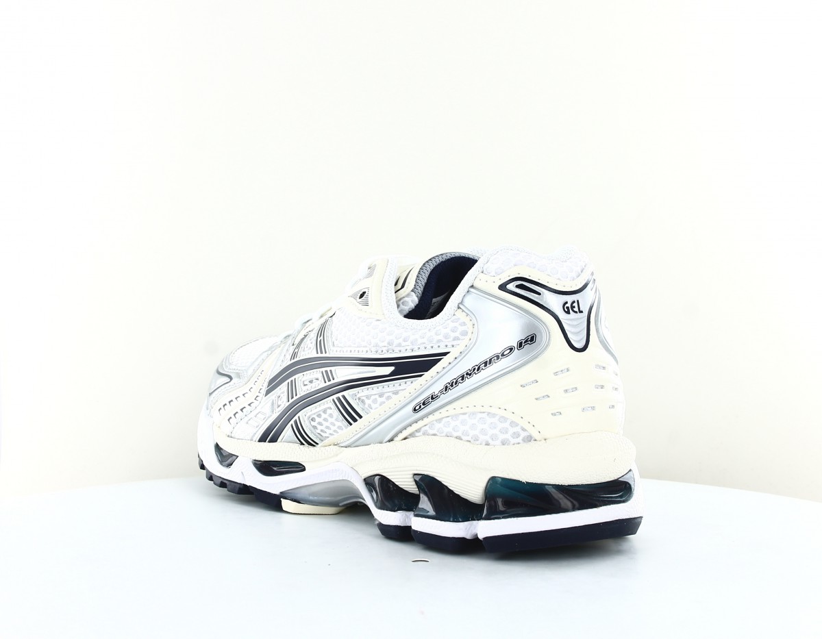 Asics Gel kayano 14 blanc argent beige bleu